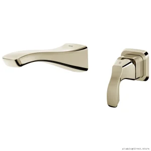 Tesla Single-Handle Wall-Mount Bathroom Faucet Trim - Polished Nickel T552LF-PNWL Delta