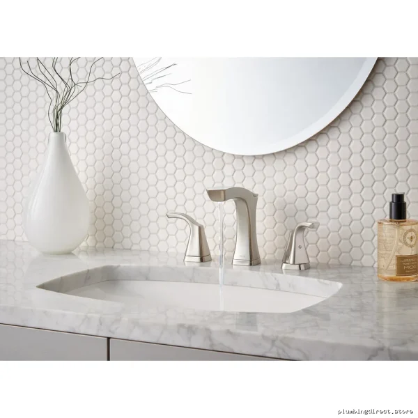 Tesla Widespread Bathroom Faucet | Stainless 3552-SSMPU-DST Delta - Image 2