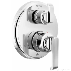 Tetra Monitor 14 Series 3-Setting Diverter Valve Trim - Lumicoat Chrome for Delta Faucets T24889-PR