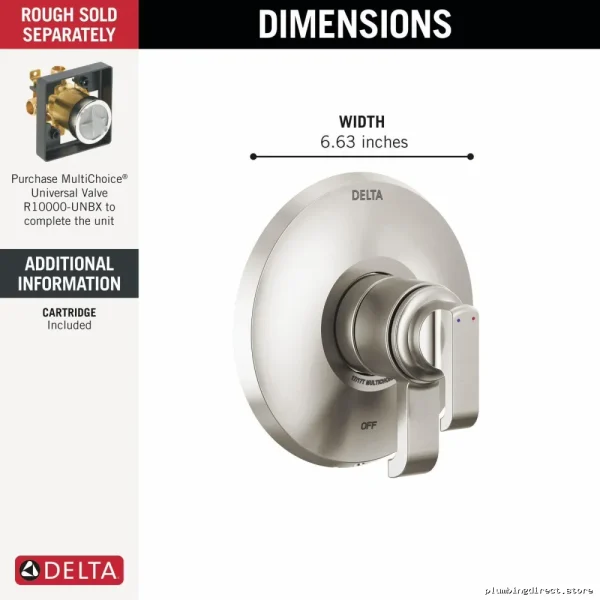 Tetra 17 Series Stainless Steel Valve Trim with Lumicoat Coating