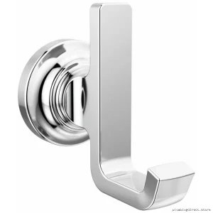 Tetra Chrome Stainless Steel Heavy-Duty Delta Style Bathroom Robe Hook 78935
