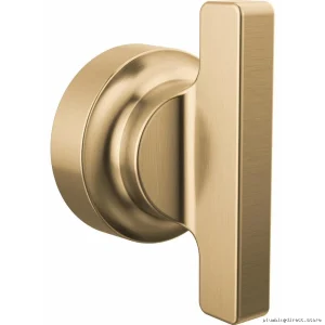 Tetra Floor-Mounted T-Lever Tub Filler Handle in Champagne Bronze