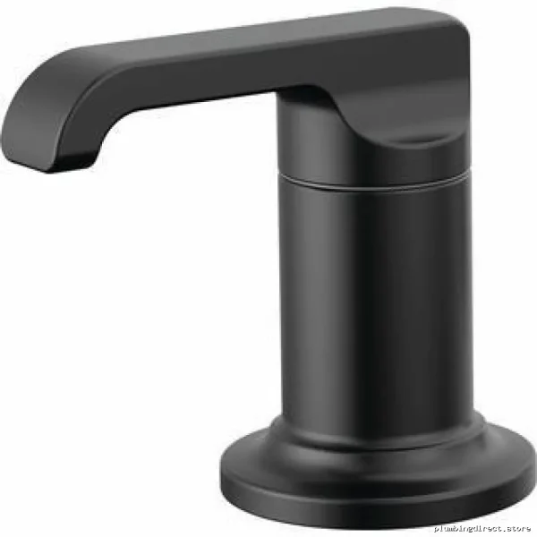 Tetra Matte Black Roman Tub Trim with Fewer Handles T2789-BLLHP Delta - Image 2