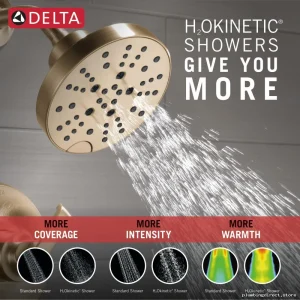 Champagne Bronze Shower Trim by Tetra Monitor 14 Series Lumicoat Finish