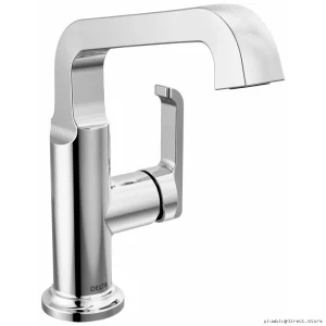Tetra Contemporary Single-Hole Vessel Sink Faucet – Durable Chrome Finish 689PRDSTD Delta