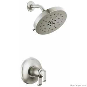 Tetra TempAssure Thermostatic Shower Trim - 17T Series Lumicoat Stainless Steel Delta