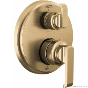 Tetra 14 Series Valve Control Trim 6-Position Integrated Diverter Champagne Bronze Finish T24989-CZ-PR