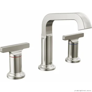 Tetra Bathroom Faucet Widespread - Premium Lumicoat Stainless Finish with Modern Design
