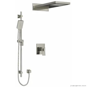 Thermostat Controlled Showe r Valv e – Brushe d Nick el & PE X Compa tible | Riobel Zen do