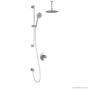 Cite TCD1 Thermostatic Coaxial Shower System with Vertical Ceiling Mount - Sleek Valve Design Chrome BF1717-110-001 Kalia