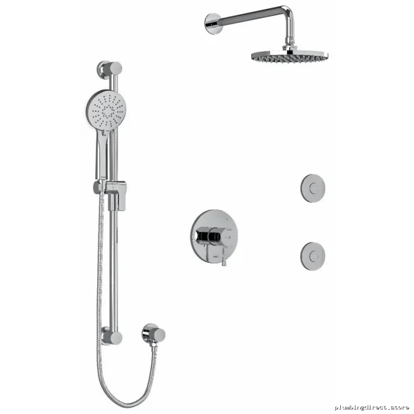 Thermostatic Shower Faucet with PEX Expansion - Premium Chrome KIT3545EDTMC-EX RIOBEL