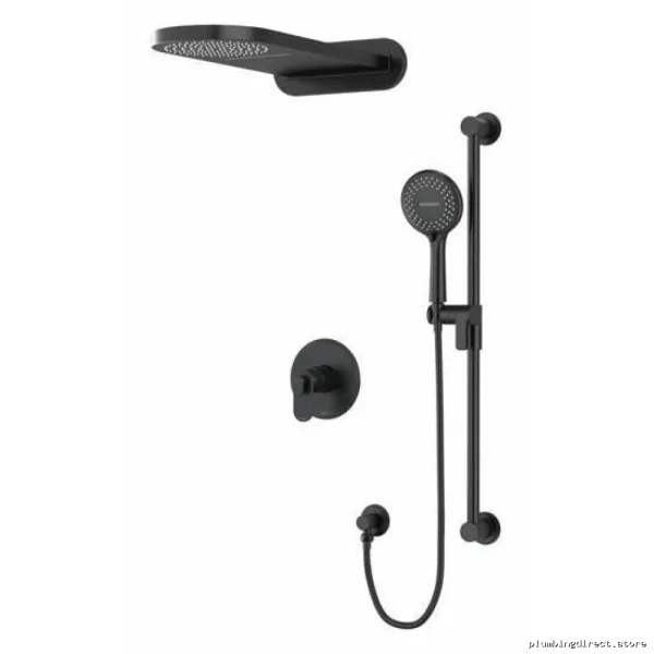 Thermostatic Shower Faucet by Arca - PEX Quick Connect & Sleek Black Finish