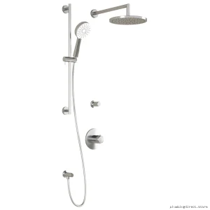 Thermostatic Shower System with Wall Arm - Cite T2 Plus Chrome Finish