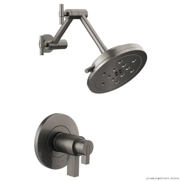 Thermostatic Shower Trim with Fewer Handles Luxe Steel