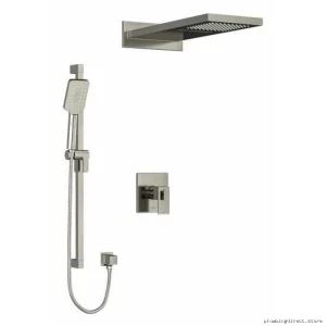 Thermostatic Shower Valve with PEX Fittings Brushed Nickel Faucet