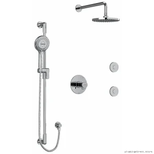 Thermostatic Shower Valve with PEX Connection - Chrome Finish RIOBEL KIT3545PBC