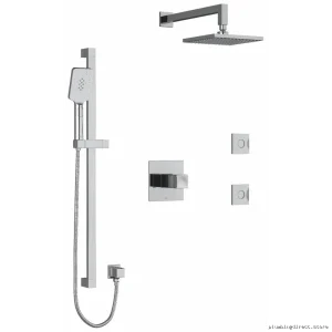 Thermostatic Shower Valve with PEX Fittings Chrome Finish RIOBEL KIT3545RFC