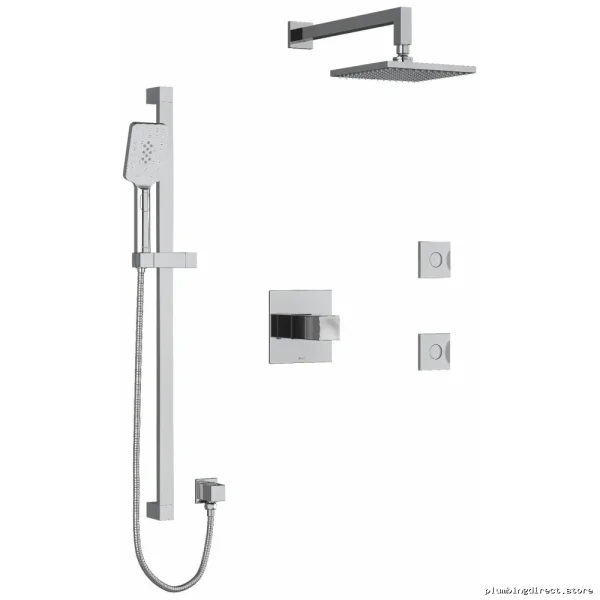 Thermostatic Shower Valve with PEX Fittings Chrome Finish RIOBEL KIT3545RFC