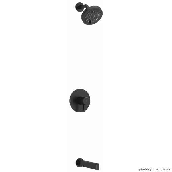 Thermostatic Tub/Shower Faucet with PEX Expansion Connection - Black Finish KIT4744PXTMBK-EX