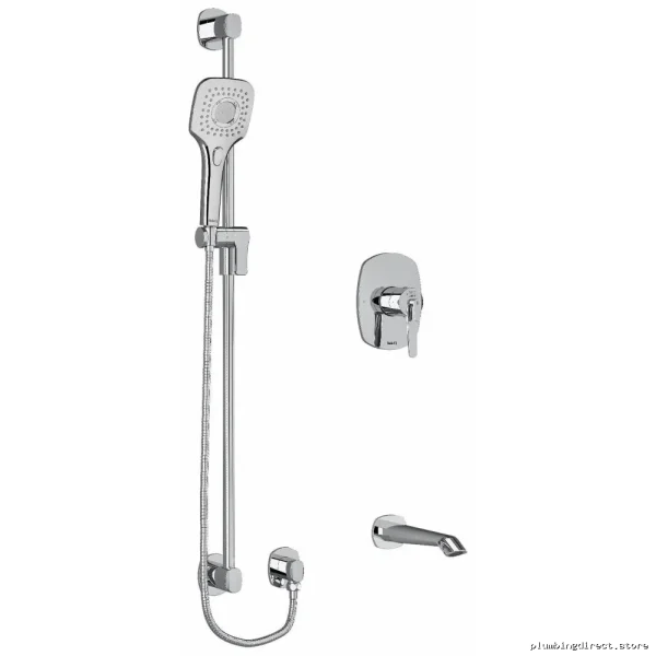Thermostatic Tub & Shower Faucet with Chrome Finish - KIT1244VYC RIOBEL