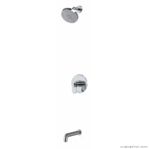 Thermostatic Tub & Shower Faucet with Chrome Finish KIT4744AAC RIOBEL