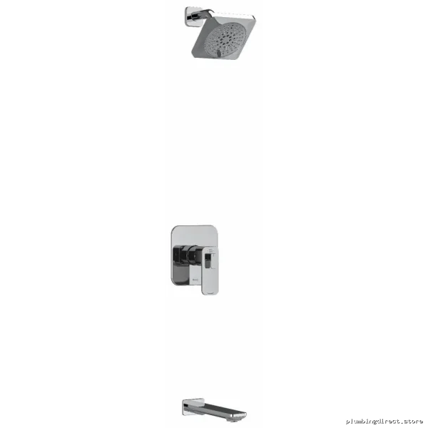 Equinox Thermostatic Tub & Shower Faucet (Pex-Ready) - Chrome Finish KIT4744EQC-SPEX RIOBEL
