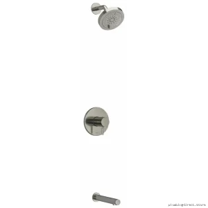 Thermostatic Tub & Shower Faucet with Durable PEX Expansion - Brushed Nickel KIT4744RUTMBN-EX RIOBEL by Riu