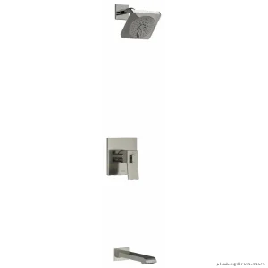 Thermostatic Tub & Shower Valve Kit by Zendo – Brushed Nickel Finish Model KIT4744ZOTQBN RIOBEL