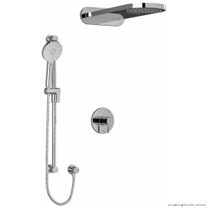 Thermostatic Shower Valve by Riu - Chrome Finish with PEX Connectors Model KIT2745