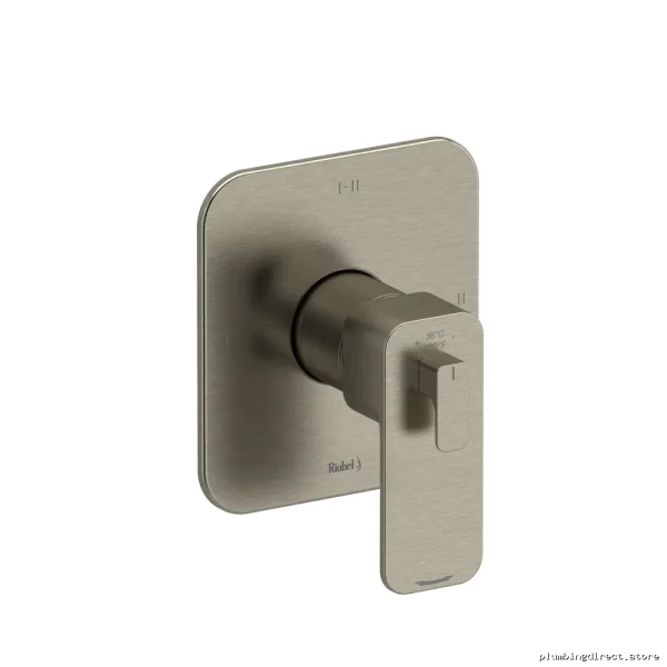 Brushed Nickel 3-Function Thermostatic Valve Trim for RIOBEL Showers | Equinox TEQ23BN
