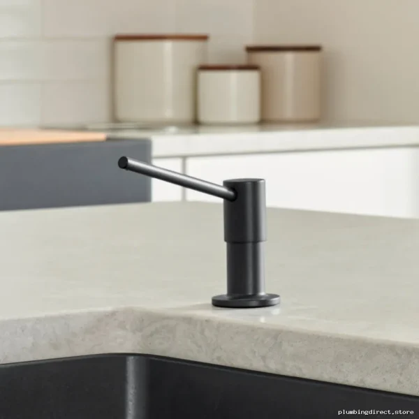 Coal Black Torre Soap Dispenser 402572 - Stylish Blanco Bathroom Accessory - Image 2