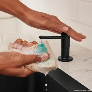 Coal Black Torre Soap Dispenser 402572 - Stylish Blanco Bathroom Accessory