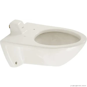 Toto Cotton White ADA Wall-Mount Elongated Toilet with Flushometer