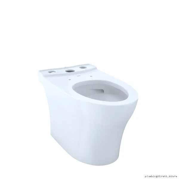 Toto Cotton White Elongated Toilet Bowl - Aquia Standard Model CT446CEGN