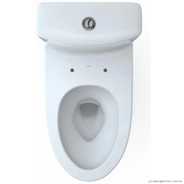 Toto Aquia IV Elongated Dual Flush Toilet 1.28/0.9 GPF 2-Piece (Less Seat) – Cotton White - Image 4