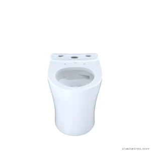 Toto Aquia IV Tall Elongated Toilet Bowl - Cotton White (Seat Not Included) CT446CEFGN#01