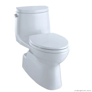 Toto Carlyle II Elongated Skirted Toilet 1.28 GPF Cotton White CEFIONTECT