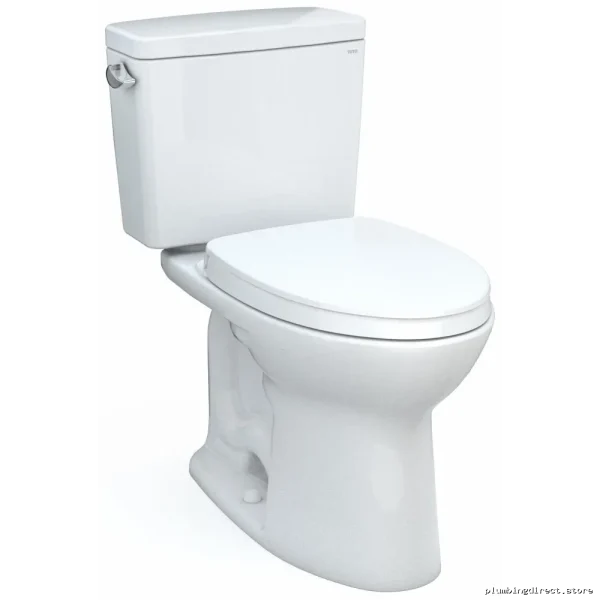 Toto Comfort Height Elongated Toilet - Eco-Friendly Water Efficient Cotton White No Seat