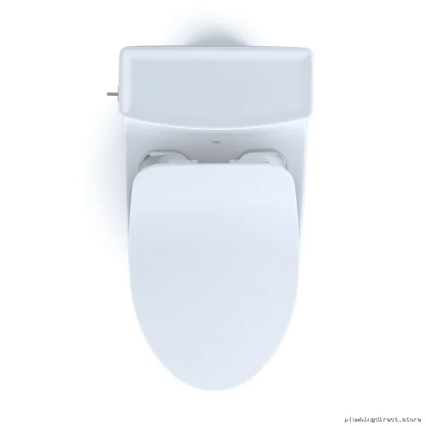 Toto Cotton White Comfort Height Elongated Toilet 1.28 GPF Low-Flow 1-Piece Design SoftClose Seat - Image 4