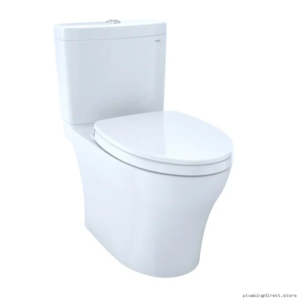 Toto Cotton White Dual Flush Elongated Toilet 1.28 0.8 GPF Universal Height - Image 3