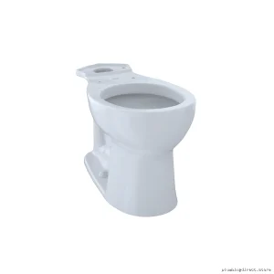 Toto Cotton White Tall Round Toilet Bowl (No Seat) - C243EF#01