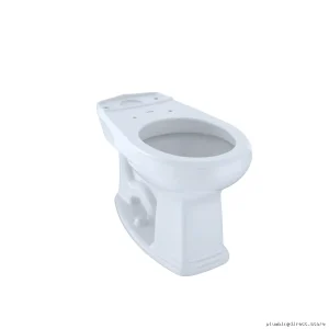 Toto Cotton White C423EF#01 Universal Height Round Toilet Bowl - Eco-Friendly