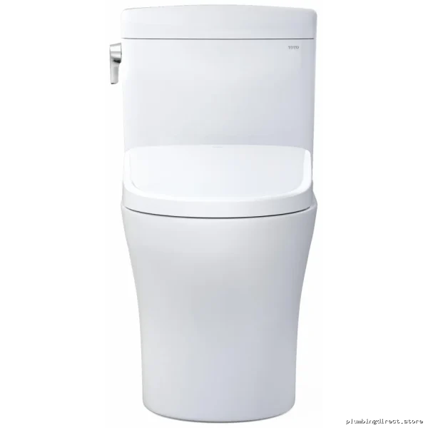 WASHLET+ Bidet Toilet with Dual Flush & Tall Elongated Bowl - Toto Cotton White - Image 2
