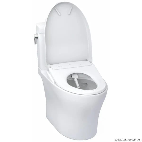 WASHLET+ Bidet Toilet with Dual Flush & Tall Elongated Bowl - Toto Cotton White