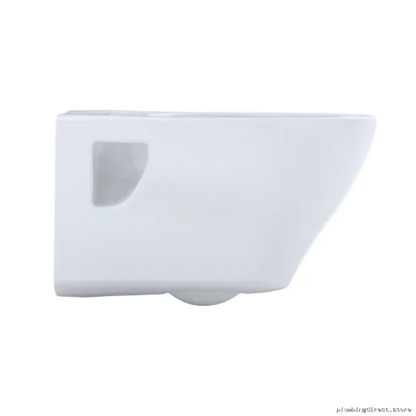 Toto CT418FG#01 Cotton White Skirted Wall-Hung Elongated Toilet Bowl CeFiONtect - Image 5