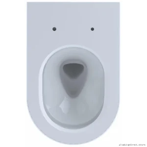 Toto CT447CFG#01 Modern D-Shape Wall-Mounted Toilet Bowl - Cotton White