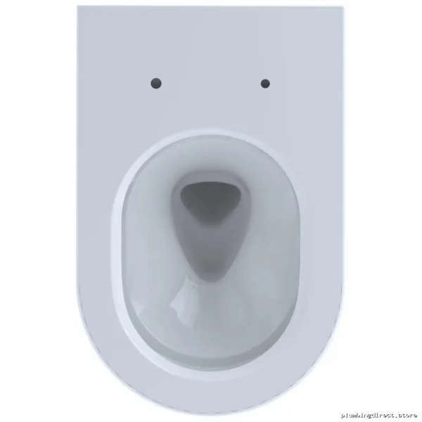 Toto CT447CFG#01 Modern D-Shape Wall-Mounted Toilet Bowl - Cotton White