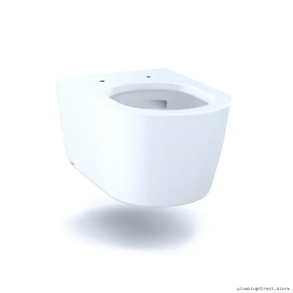 Toto CT447CFG#01 Modern D-Shape Wall-Mounted Toilet Bowl - Cotton White - Image 3