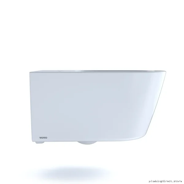 Toto CT447CFG#01 Modern D-Shape Wall-Mounted Toilet Bowl - Cotton White - Image 4