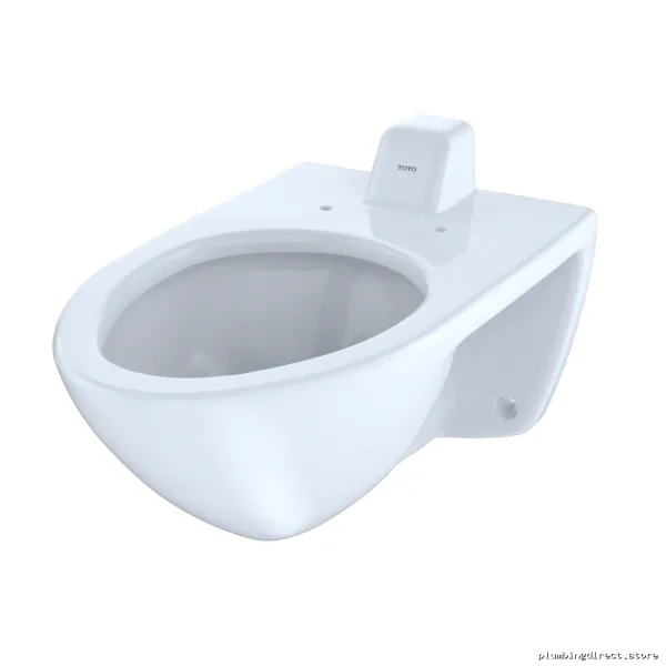 Toto CT708UV#01 Cotton White Wall-Mounted 1.0 GPF Flushometer Toilet Bowl